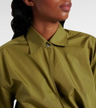 Loewe Draped cotton poplin shirt