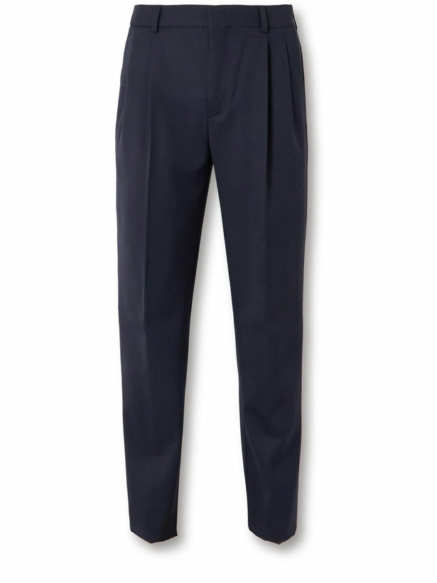 Photo: Loro Piana - City Slim-Fit Virgin Wool Trousers - Blue