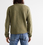 Gucci - Distressed Shetland Wool Sweater - Green