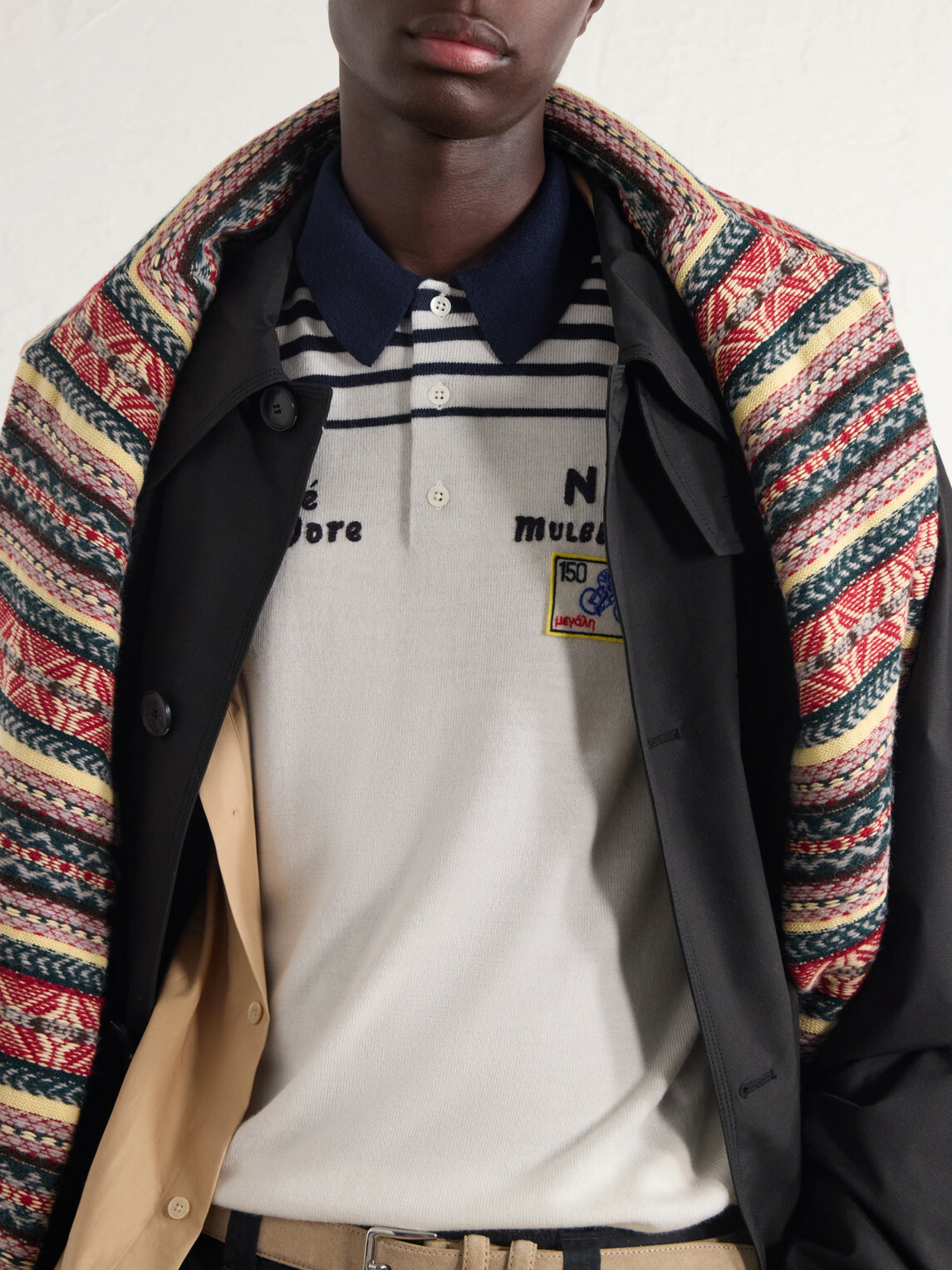 Aimé Leon Dore - Logo-Embroidered Merino Wool Polo Shirt - White