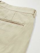 Barena - Gazara Tapered Pleated Cotton-Blend Suit Trousers - Neutrals