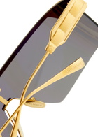 Balmain Eyewear Major Wrap-around Sunglasses - Gold - One Size