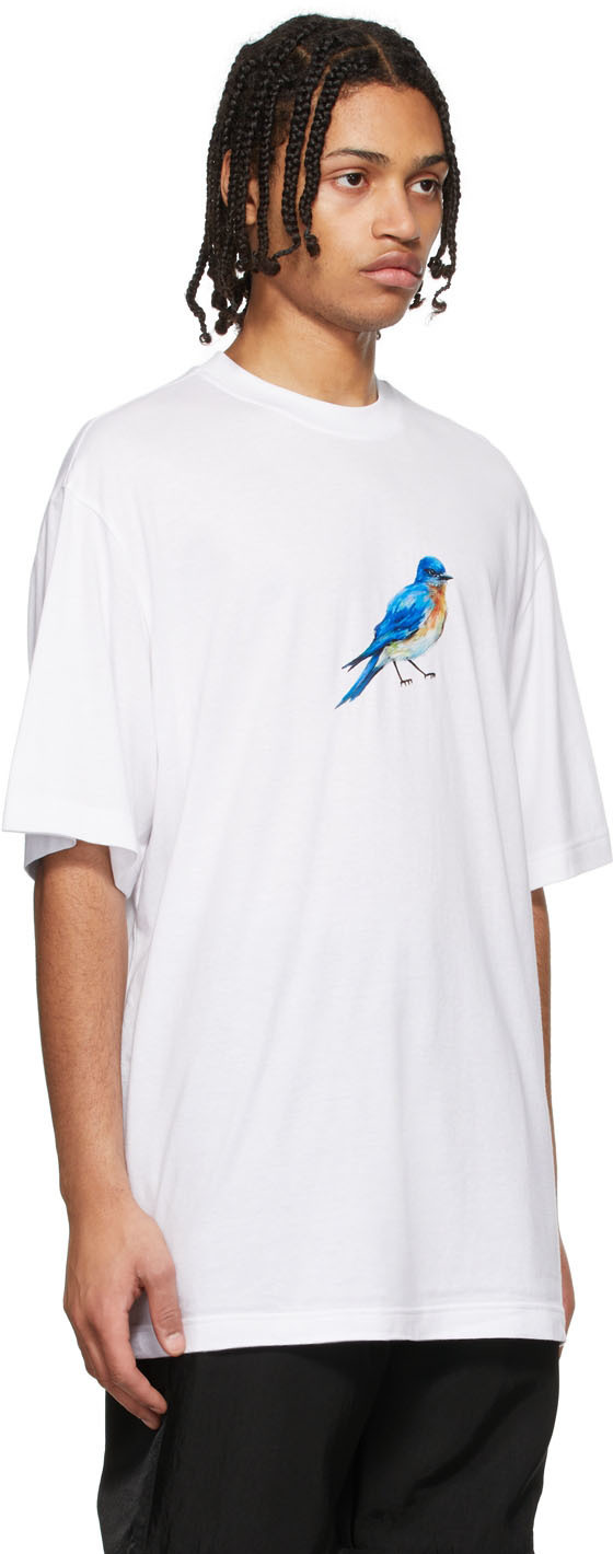 JERIH White Bluebird T-Shirt