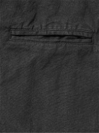 Folk - Unstructured Linen and Cotton-Blend Blazer - Black