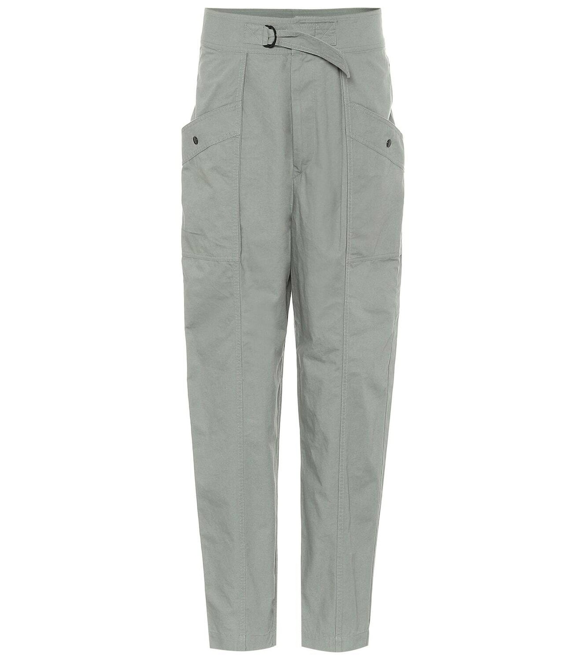 新品 ISABEL MARANT ETOILE KEOWINA カーゴパンツ38 Marant Etoile Keowina high-rise tapered cotton pants Isabel