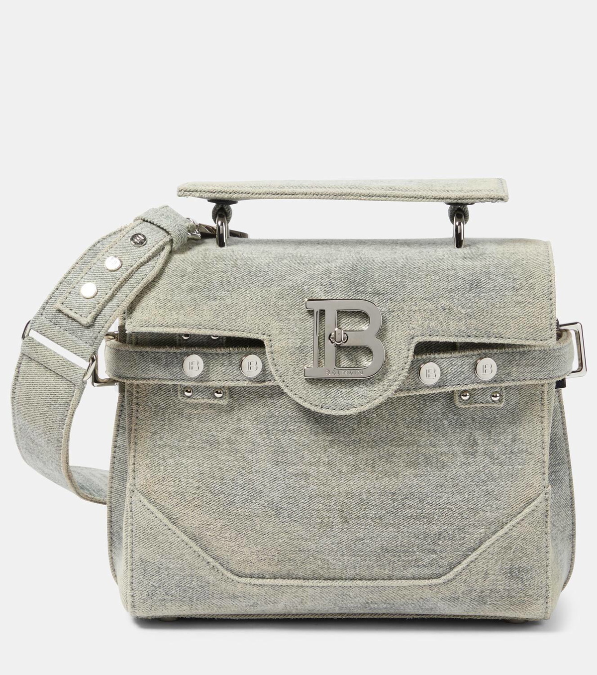 Balmain B-Buzz 23 denim tote bag Balmain