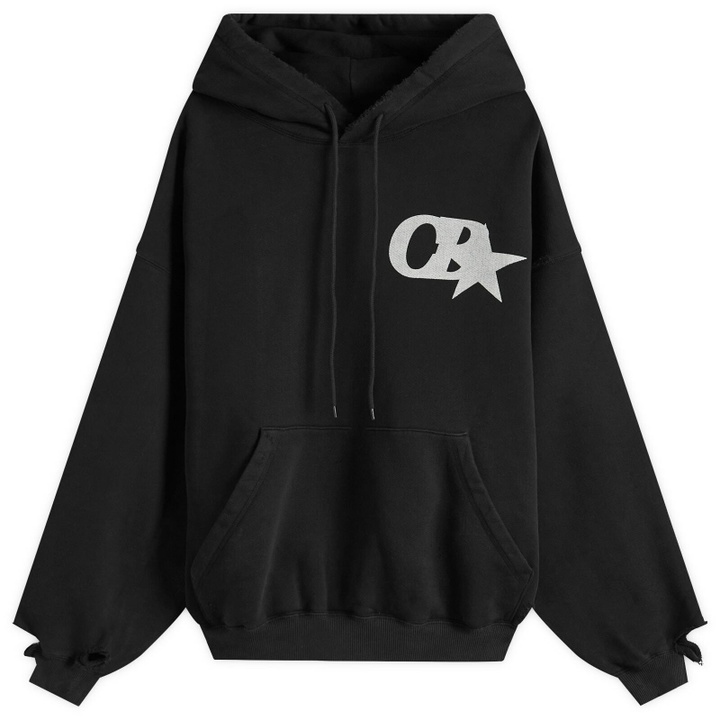 Photo: Cole Buxton Men's CB Star Distressed Pocket Hoodie in Vintage Black