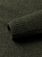 Hartford - Shetland Wool and Nylon-Blend Sweater - Green