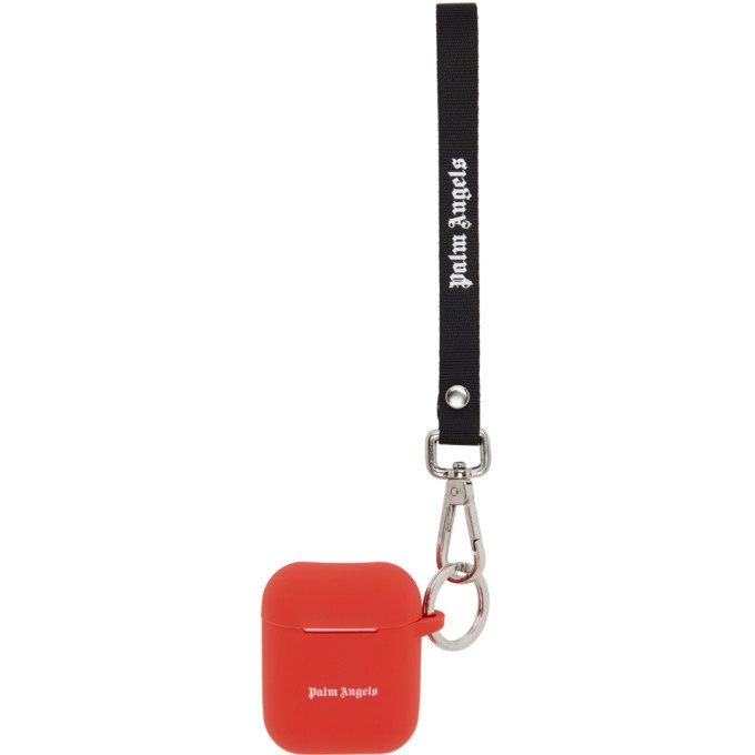 Photo: Palm Angels Red Logo AirPods Case