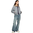 Barbour Blue & White Ovingham Gingham Casual Jacket