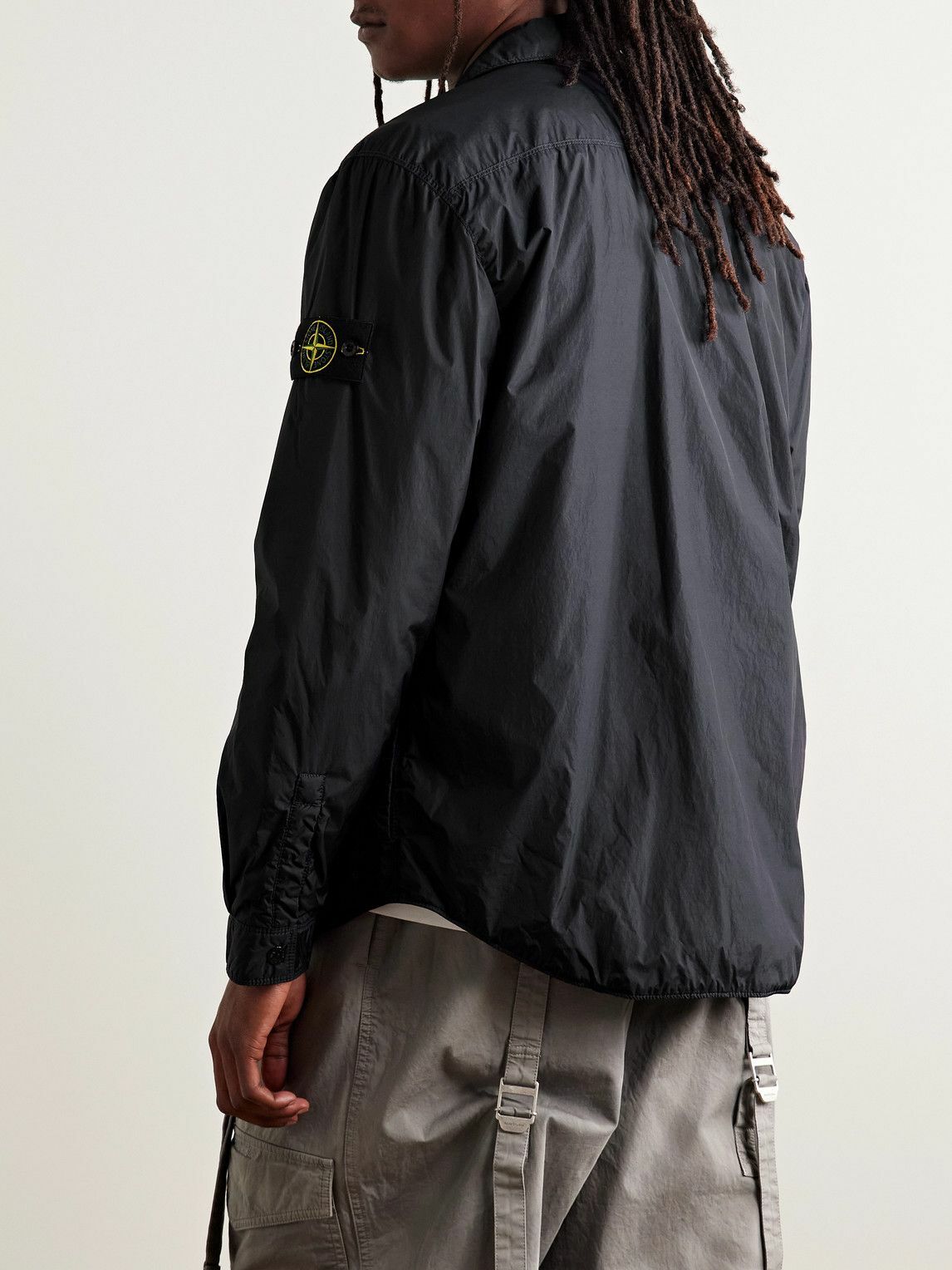 ジャケット・アウター Stone  Reps Nylon Military Jacket Stone Island Navy Reps Nylon R Military Jacket - Medium