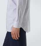 Dunhill Striped cotton and wool Oxford shirt