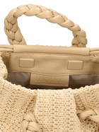 HEREU Medium Bombon Raffia Top Handle Bag