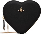 Vivienne Westwood Black Heart Crossbody Bag