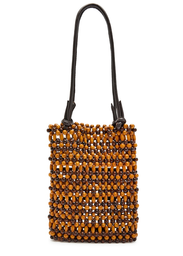 Photo: Staud Baja Beaded Mini Tote bag - Multicoloured 1 - One Size