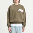 Cole Buxton Men's CB Star Racing Sweatshirt in Khaki