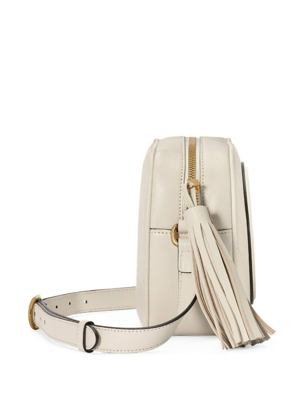 【関税&送料込】Gucci Ivory Leather Small Gucci Blondie Cros Gucci Blondie Small Shoulder Bag White in Leather with Gold