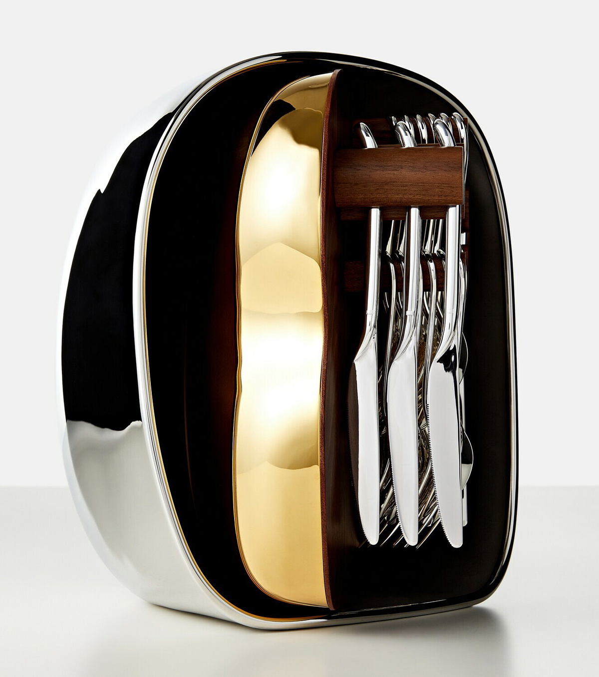 Christofle x Charlotte Chesnais Carrousel cutlery set and case