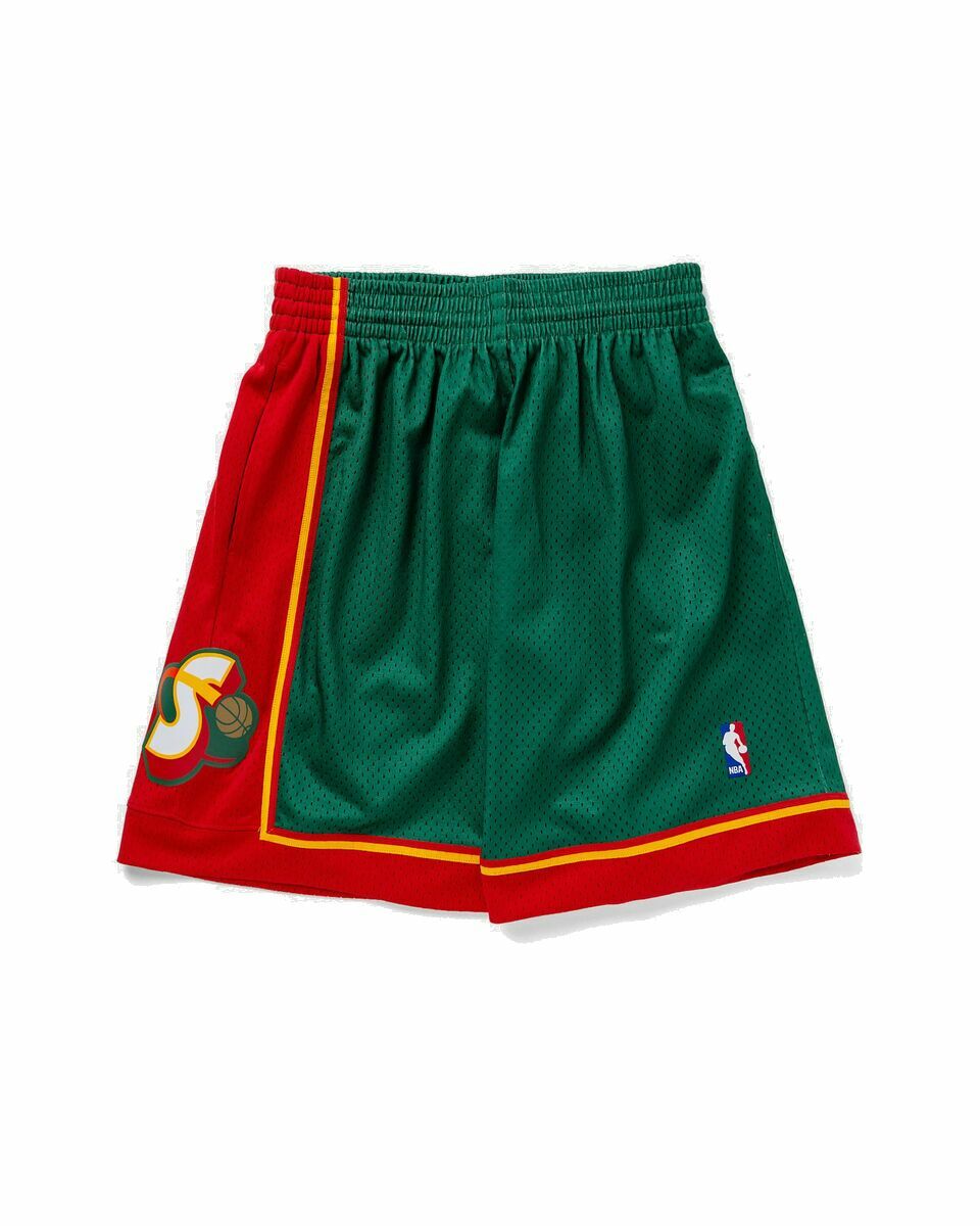 Photo: Mitchell & Ness Nba Swingman Shorts Seattle Super Sonics Road 1995 96 Green - Mens - Sport & Team Shorts