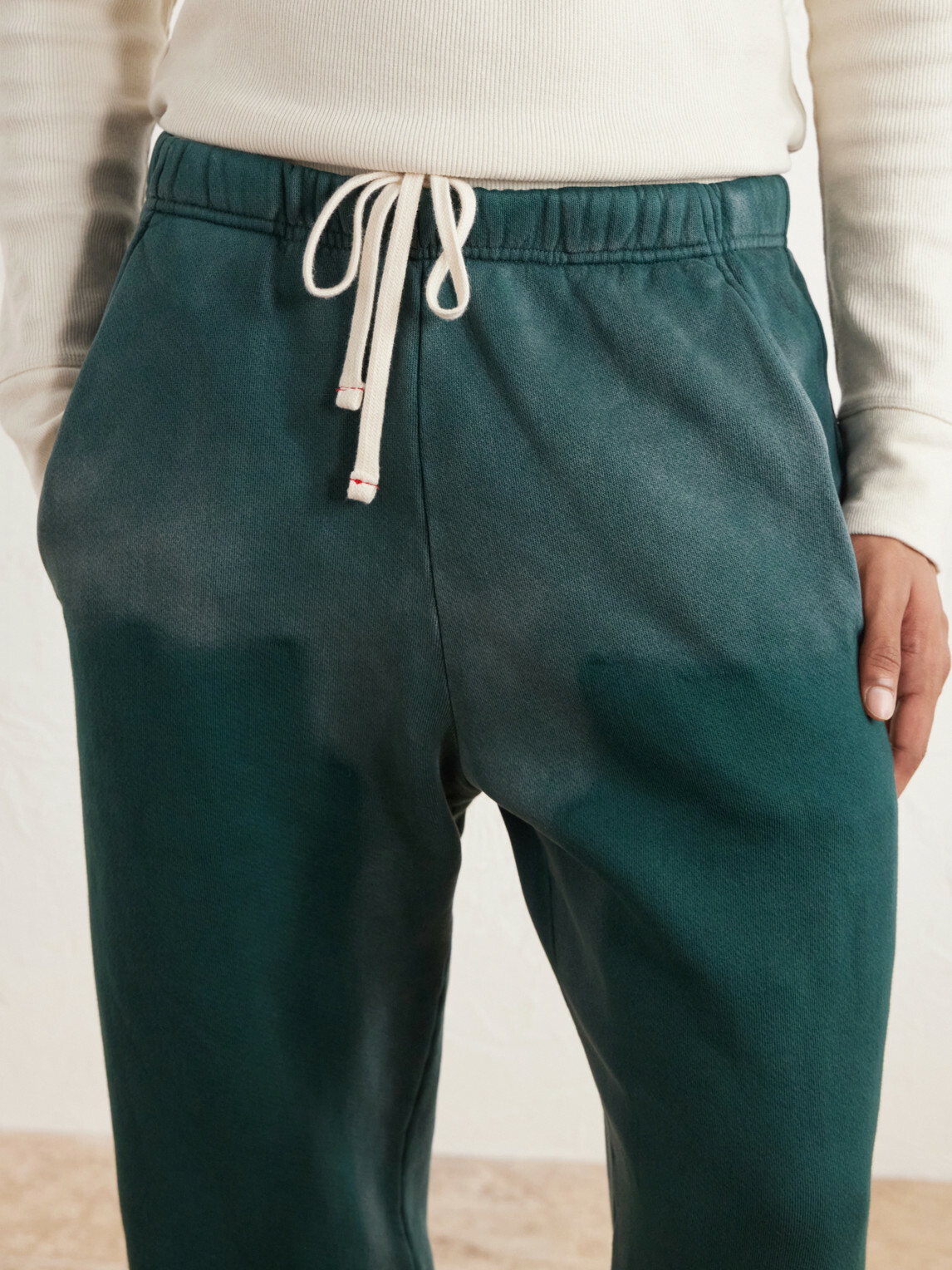 Les Tien - Straight-Leg Cotton-Jersey Sweatpants - Green