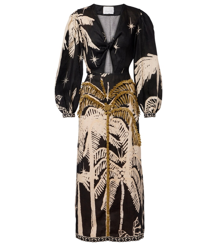 Photo: Johanna Ortiz Pradera Geométrica linen maxi dress