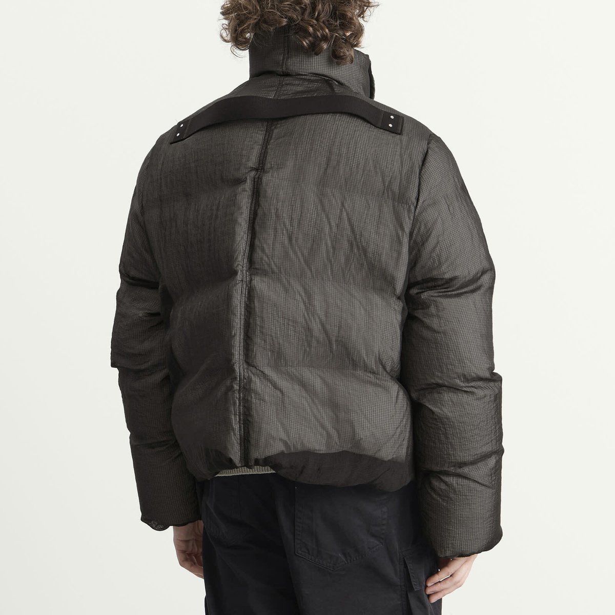 Rick Owens Men's Ripstop Turtle Jacket in Black