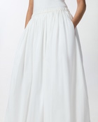 Pinko Long Balloon Skirt Bright White