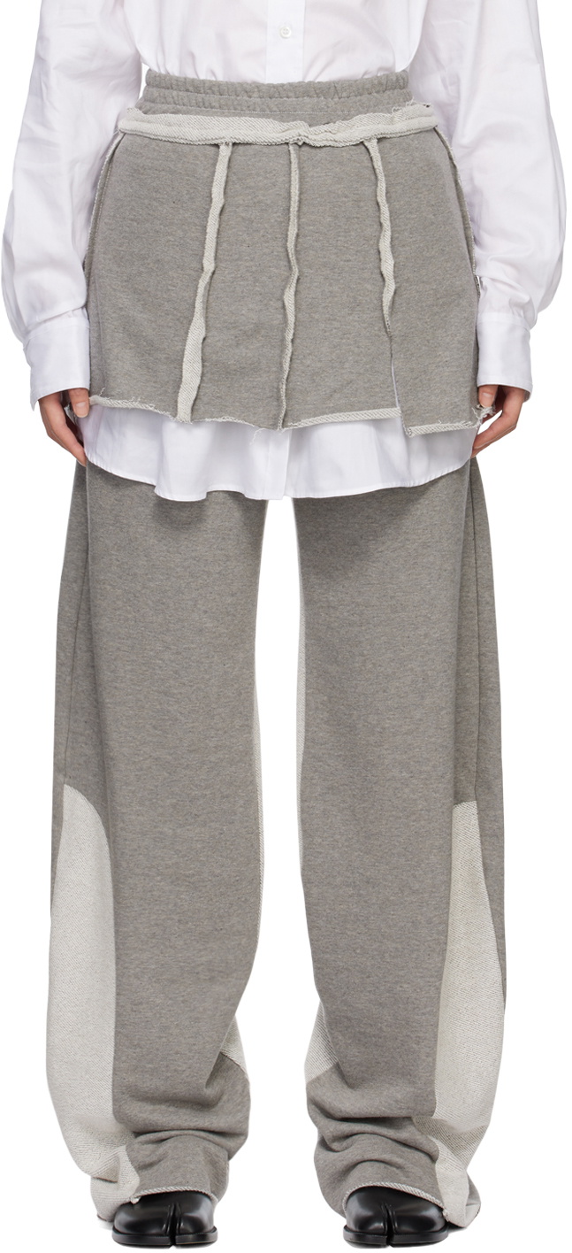 Photo: Edward Cuming Gray Raw Edge Miniskirt