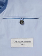 Officine Générale - Arthus Cotton-Poplin Suit Jacket - Blue