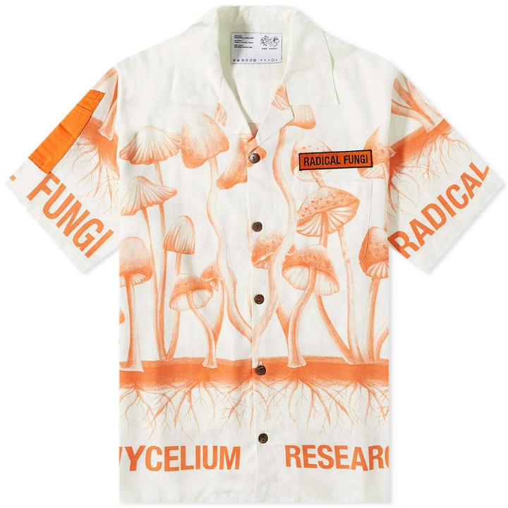 Photo: Space Available Men's Radical Fungi Vacation Shirt in White