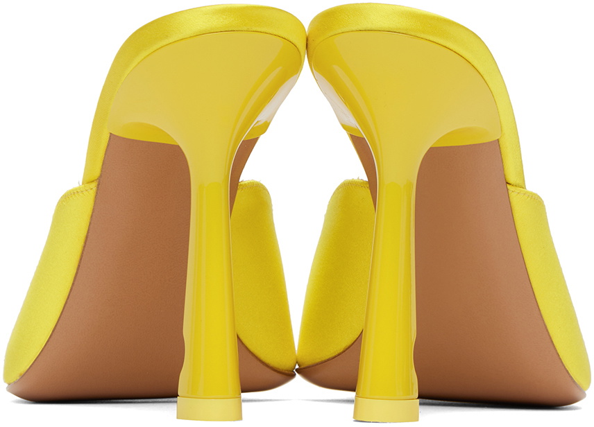 ＊OFF WHITE＊ LOLLIPOP LINEN MULE OFF WHITE Womens Silver Lollipop Slip On Leather Heeled