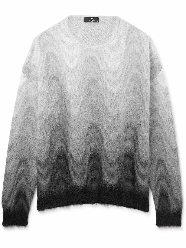 Photo: Etro - Dégradé Mohair Sweater - Gray
