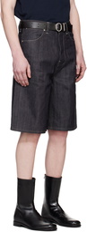 Jil Sander Blue Raw Denim Shorts