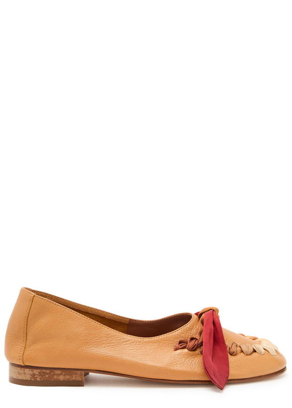 Photo: Hereu Juliol Foulard Leather Loafers Light Brown