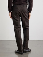 De Petrillo - Tapered Virgin Wool Suit Trousers - Brown