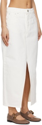 Holzweiler White Slim-Fit Denim Maxi Skirt