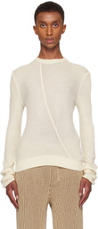 Isa Boulder SSENSE Exclusive Off-White Bow Long Sleeve T-shirt