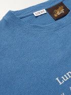 LOEWE - Paula's Ibiza Printed Cotton and Hemp-Blend T-Shirt - Blue