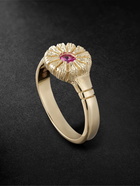 Bleue Burnham - 9-Karat Gold Sapphire Ring - Gold