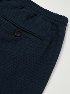 Mr P. - Edward Straight-Leg Waffle-Knit Organic Cotton Suit Trousers - Blue