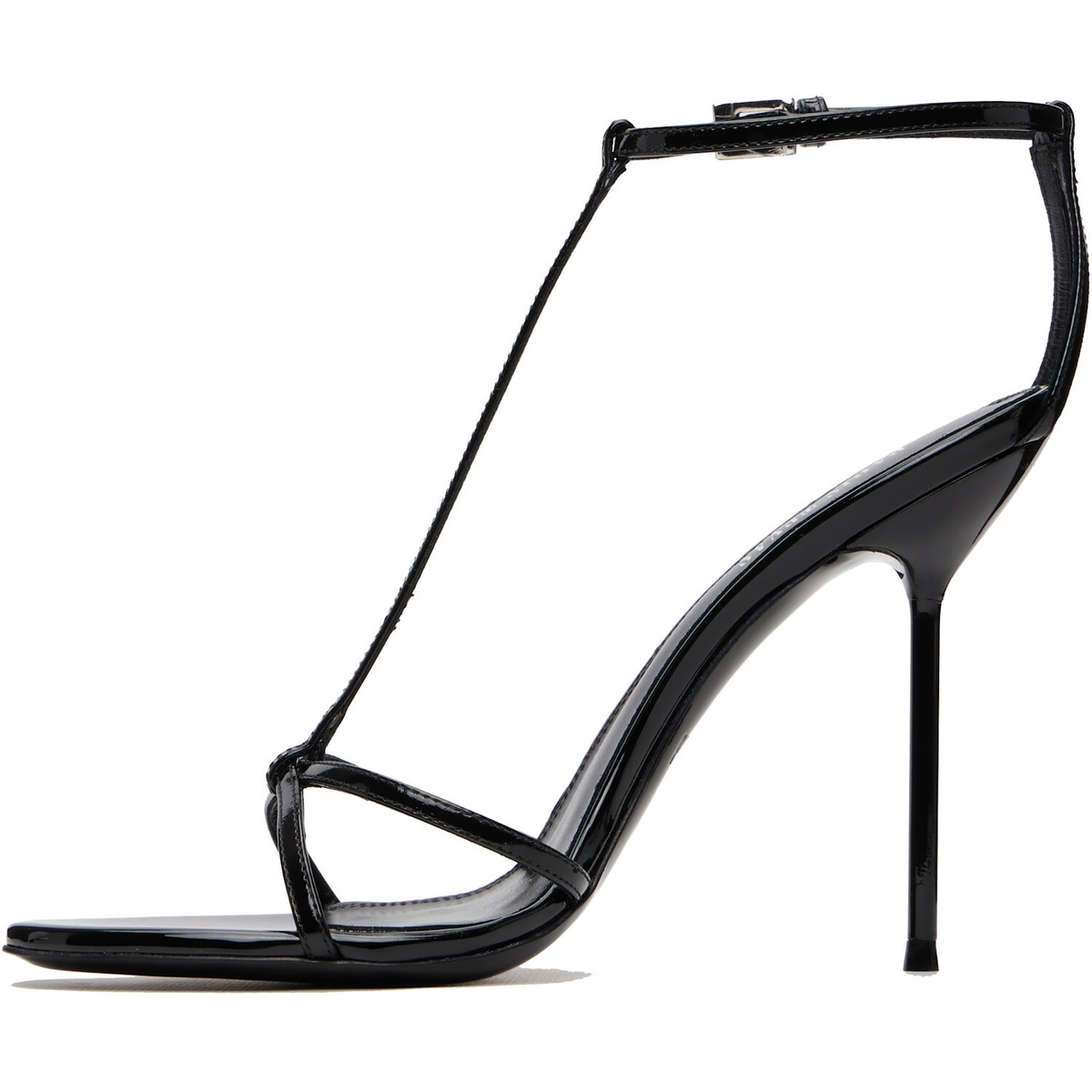 Paris Texas Black Lidia T-Strap 105 Heeled Sandals