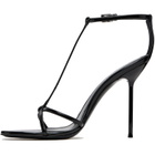 Paris Texas Black Lidia T-Strap 105 Heeled Sandals