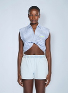 Off-White Striped Sleeveless Shirt