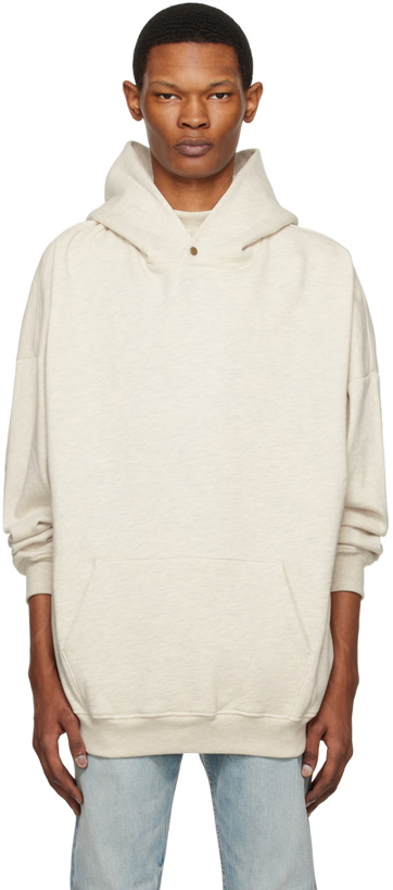 Photo: Fear of God Off-White Flocked Hoodie