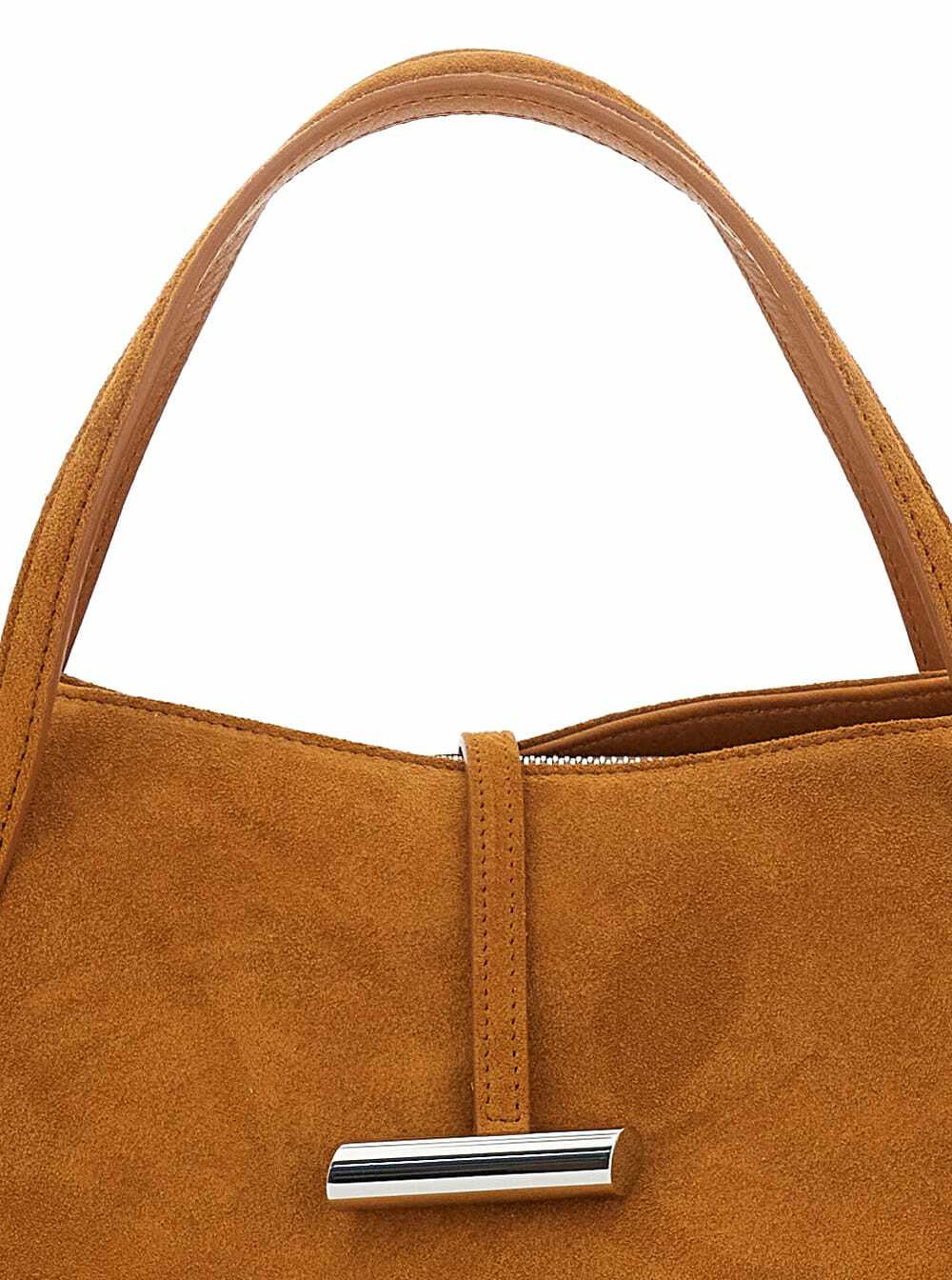Little Liffner petite Penne Brown Tote Bag With Side Pocket In Leather Woman