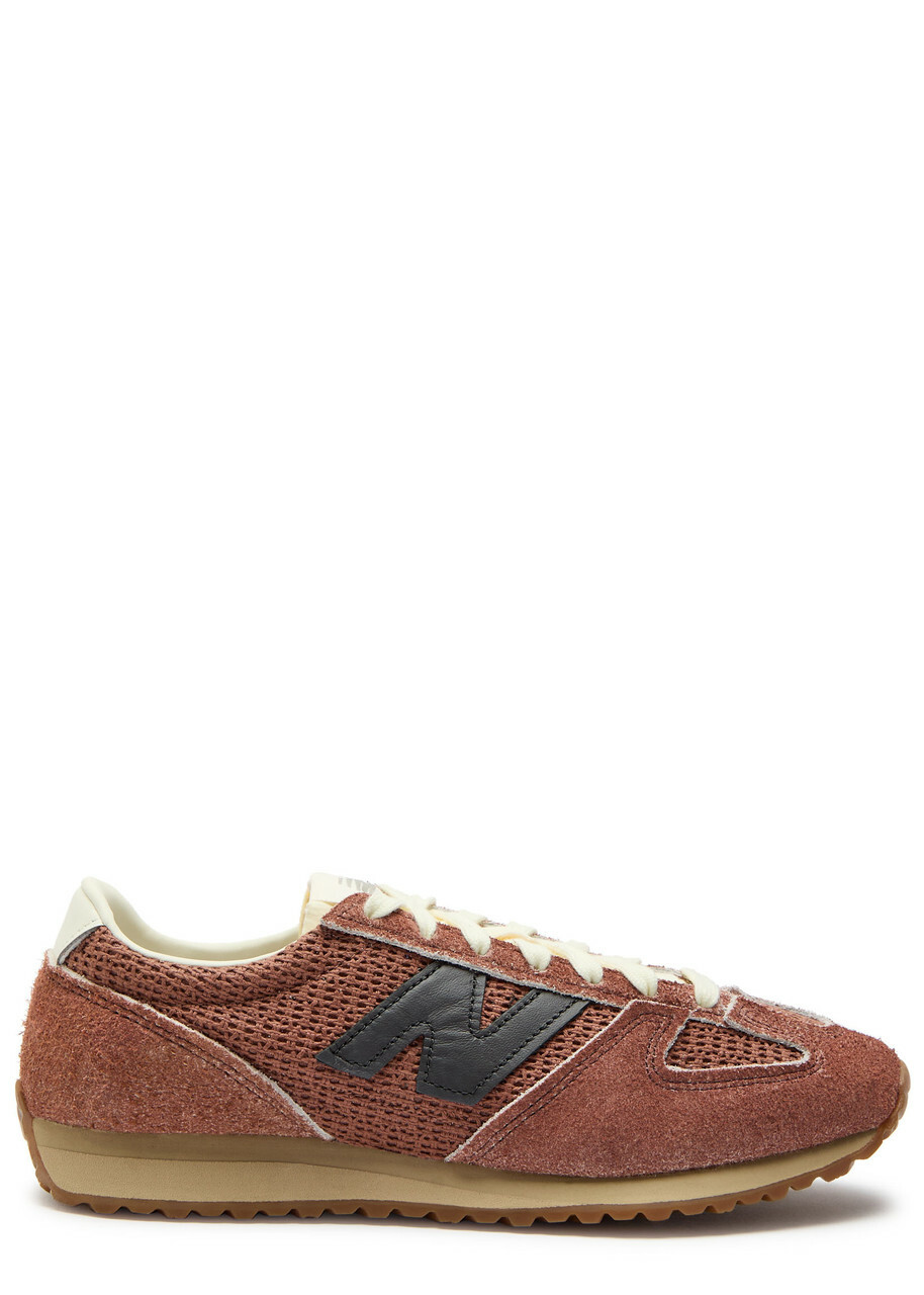 New Balance 471 Panelled Knit Sneakers Brown