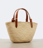 Aquazzura Tropical Mini raffia top-handle bag