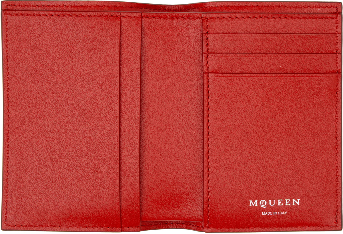 McQueen Burgundy Bifold Card Holder