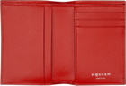 McQueen Burgundy Bifold Card Holder