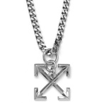 Off-White - Silver-Tone Necklace - Silver